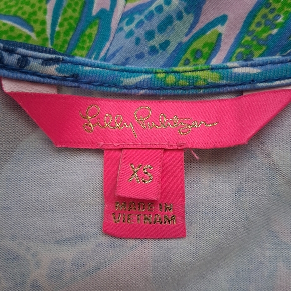 Lilly Pulitzer Kessler Wrap Dress In Macaw Blue Size XS - Picture 9 of 12